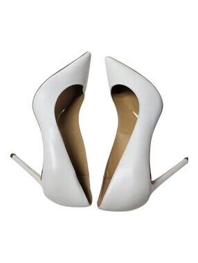 Tony Bianco Anja Milk Capretto Pointed Stiletto Shoes Size 9
